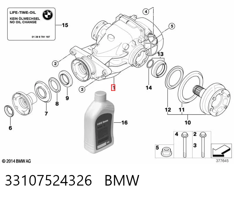 Задній редуктор на BMW 3  E90