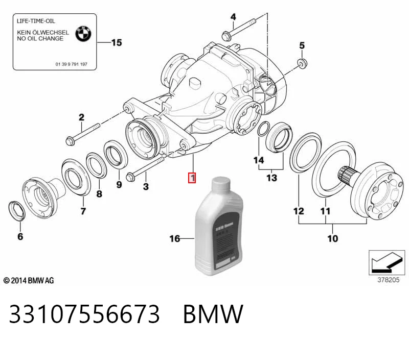 Задній редуктор на BMW 5  E60