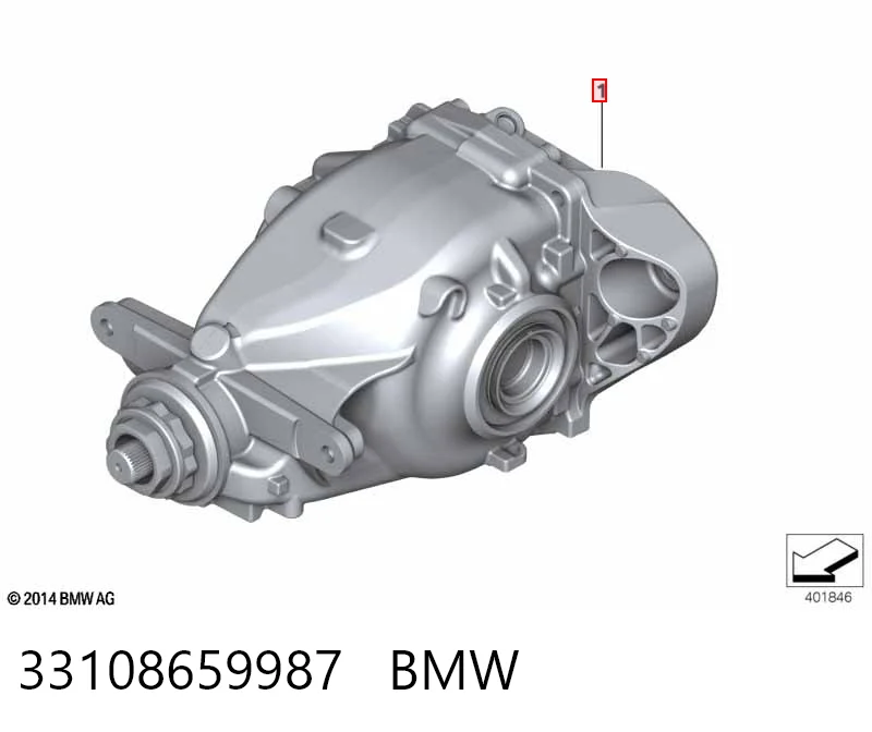 33108659987 BMW Задній редуктор