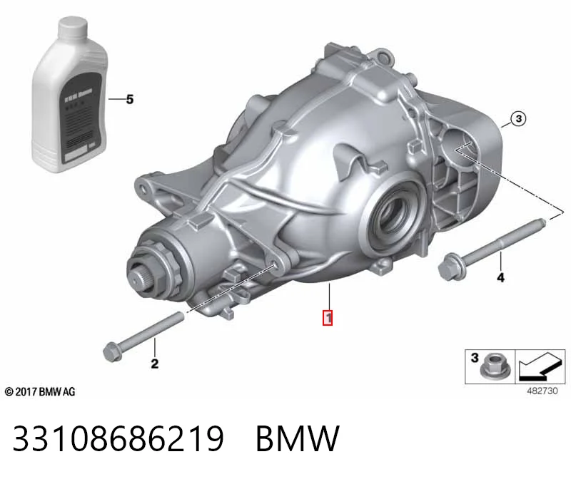 33108686219 BMW Задній редуктор