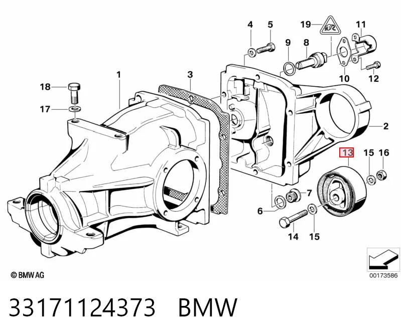 Сайлентблок (подушка) редуктора заднього моста, задній AP11504 PolyAuto