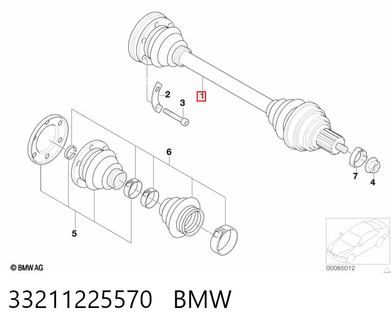 Приводи задніх коліс GKN-Spidan 0020430 ціна, від 118.67 USD