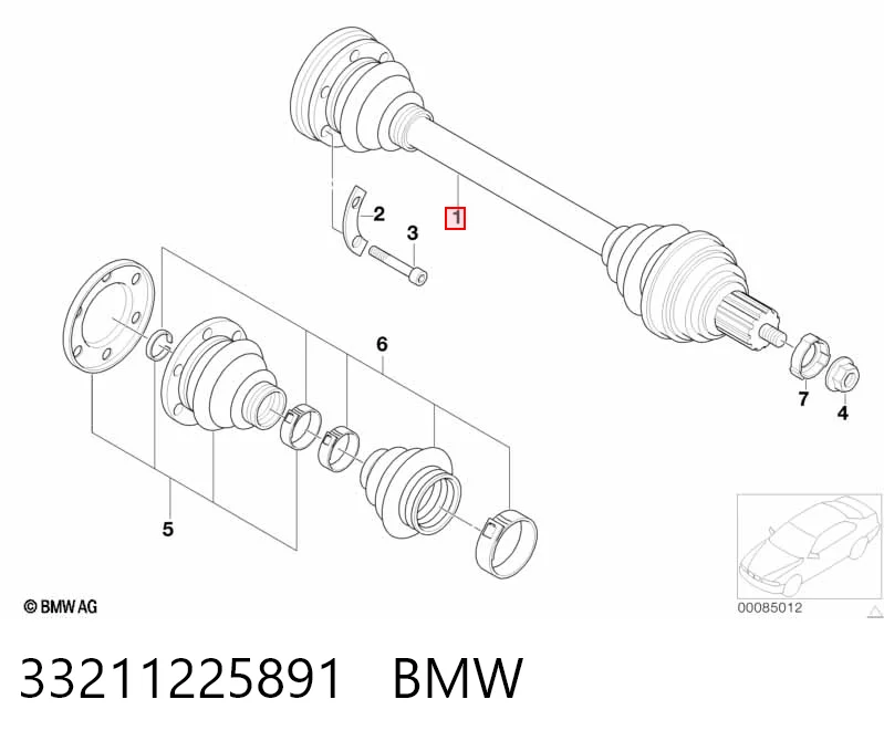 Купити 0020430 GKN-Spidan Піввісь задня