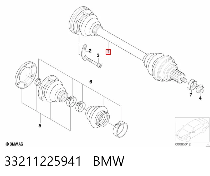 Напіввісь задня GKN-Spidan 0020430