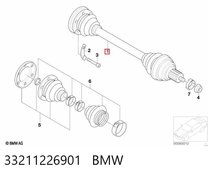 0023564 GKN-Spidan Привід задній