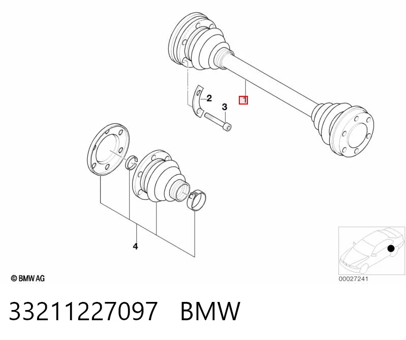 Привід задній на BMW 7  E32