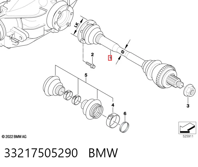 Піввісь задня, права 492271 Maxgear