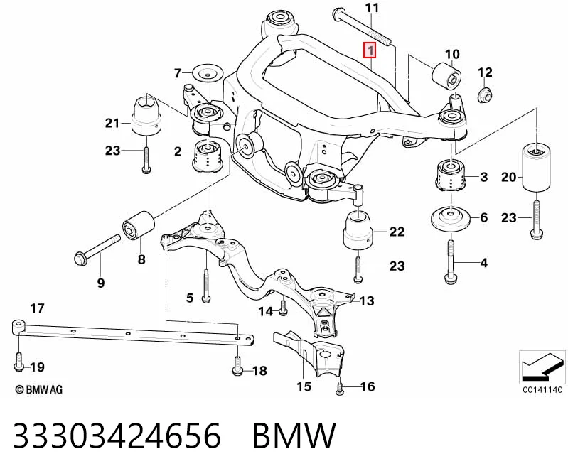 Підвіска задня на BMW X3  E83