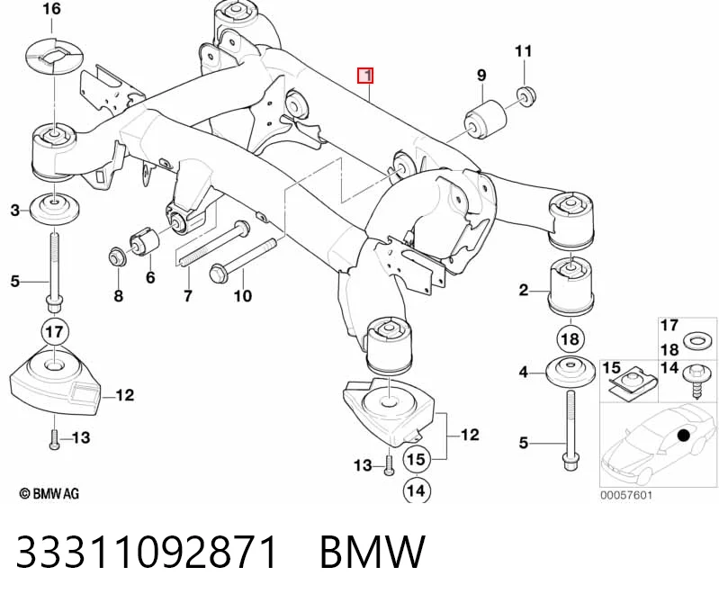 Підвіска задня на BMW 5  E39