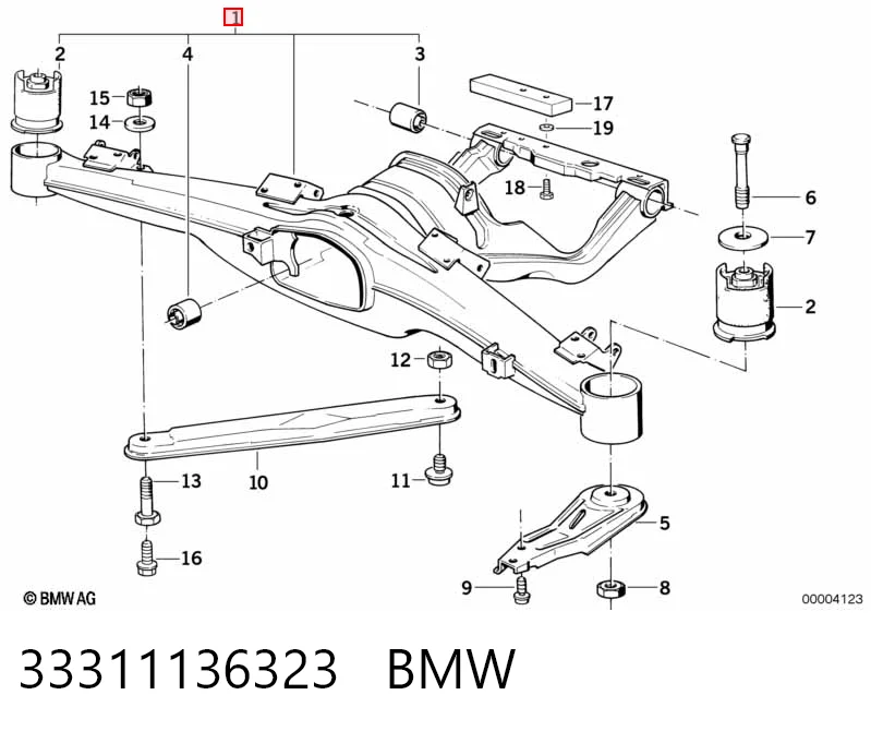 Купити Балка задня BMW 7  E32