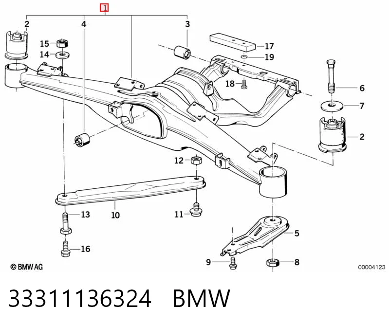  Балка задня BMW 7 