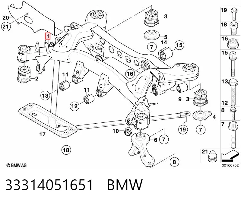 Купити Балка задня BMW 3  E91