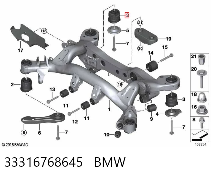 Купити AP002065 PolyAuto Сайлентблок задньої балки