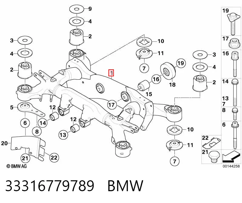 Підвіска задня на BMW 7  E65, E66, E67