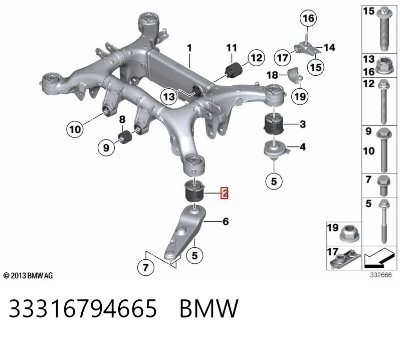 Підвіска задня на BMW 5  F10