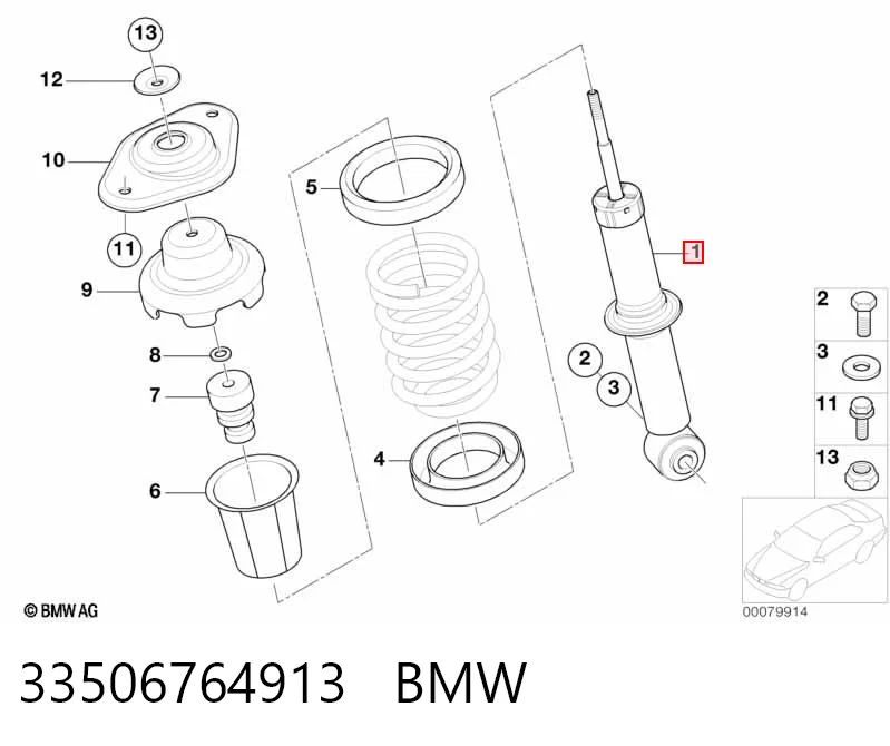 33506764913 BMW Амортизатори задні