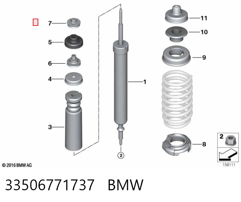 33506771737 BMW Опора амортизатора