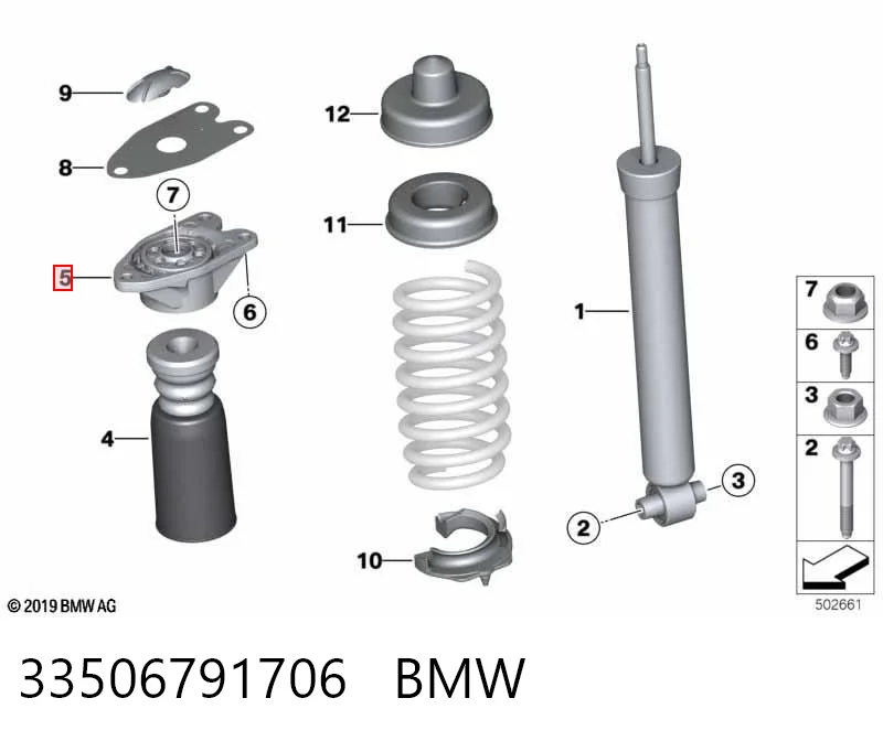 33506791706 BMW Опора амортизатора