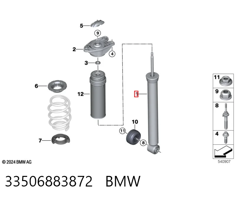33506883872 BMW Амортизатори задні