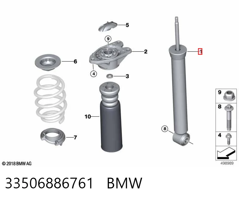 33506886761 BMW Амортизатори задні