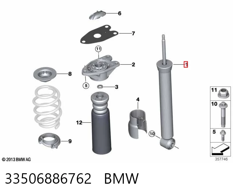 33506886762 BMW Амортизатори задні
