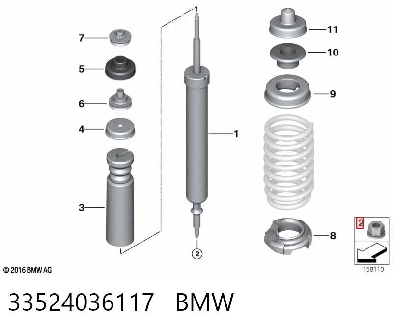 33524036117 BMW Амортизатори задні