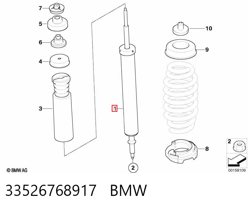 33526768917 BMW Амортизатори задні
