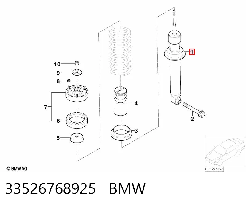 33526768925 BMW Амортизатори задні