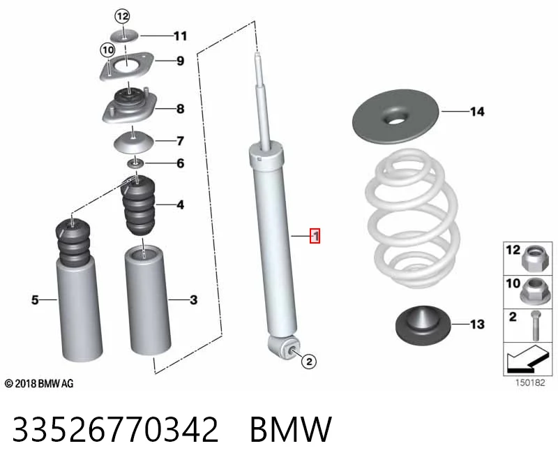 33526770342 BMW Амортизатори задні
