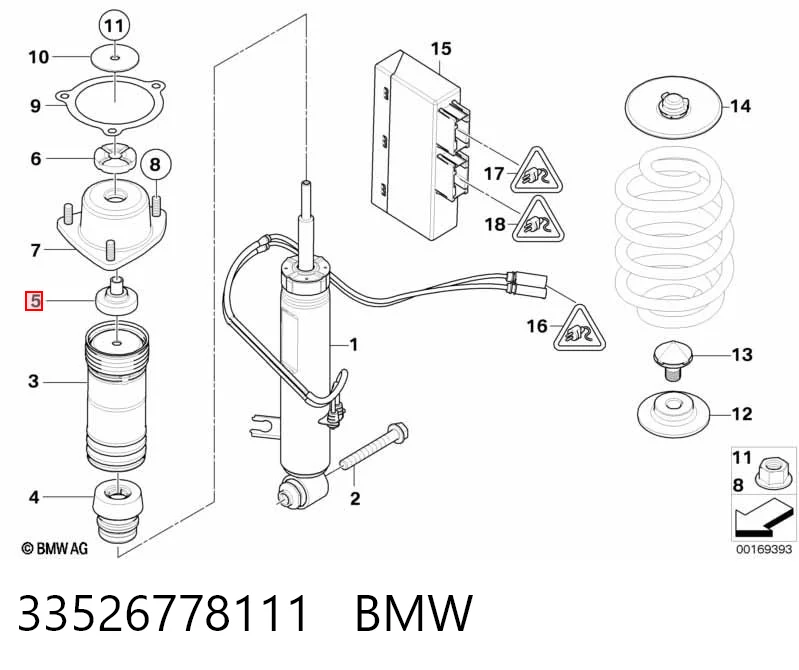 33526778111 BMW Підшипник опори амортизатора