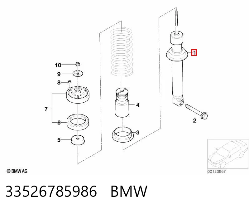 33526785986 BMW Амортизатори задні