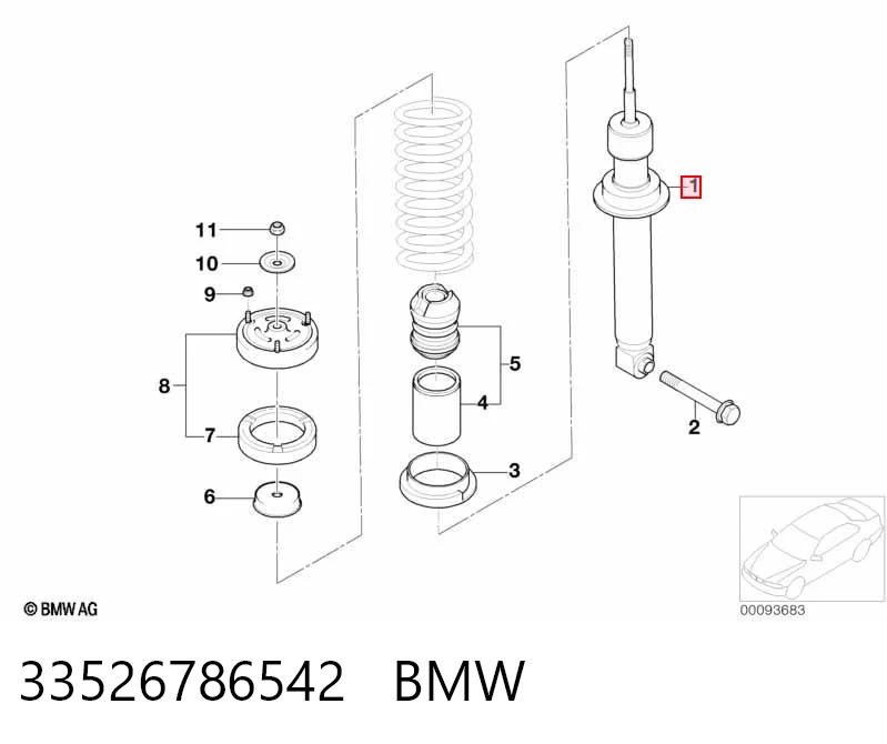 33526786542 BMW Амортизатори задні