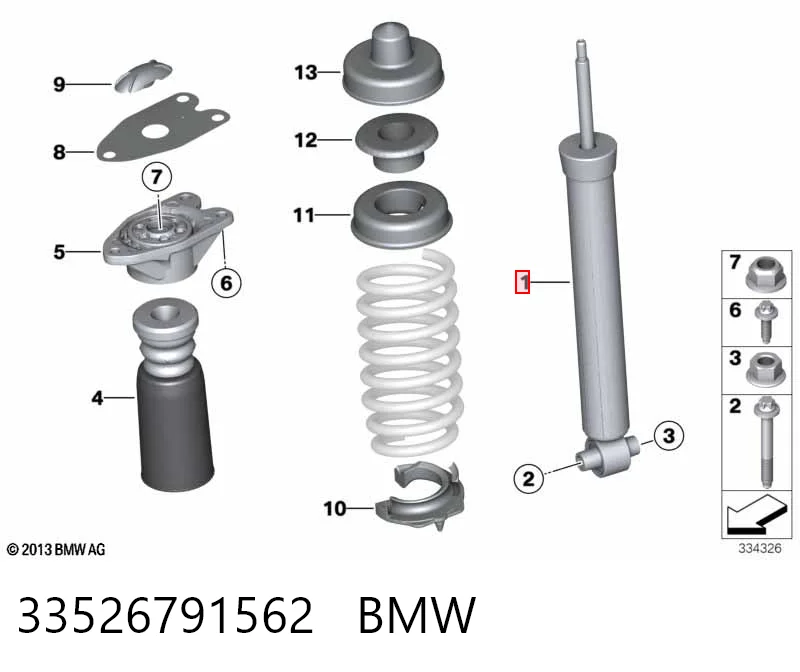 33526791562 BMW Амортизатори задні