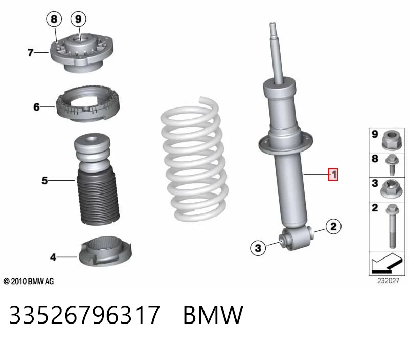 33526796317 BMW Амортизатори задні