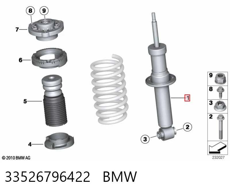 33526796422 BMW Амортизатори задні