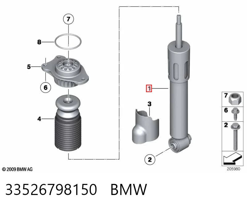 33526798150 BMW Амортизатори задні