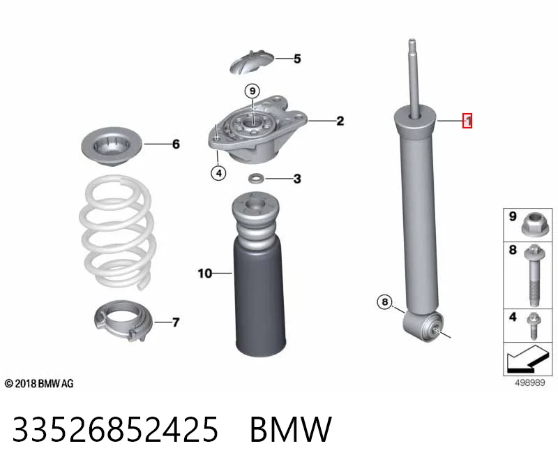 33526852425 BMW Амортизатори задні