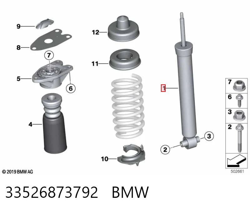33526873792 BMW Амортизатори задні
