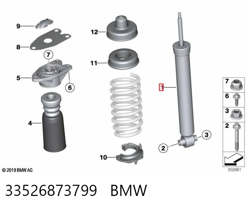 33526873799 BMW Амортизатори задні