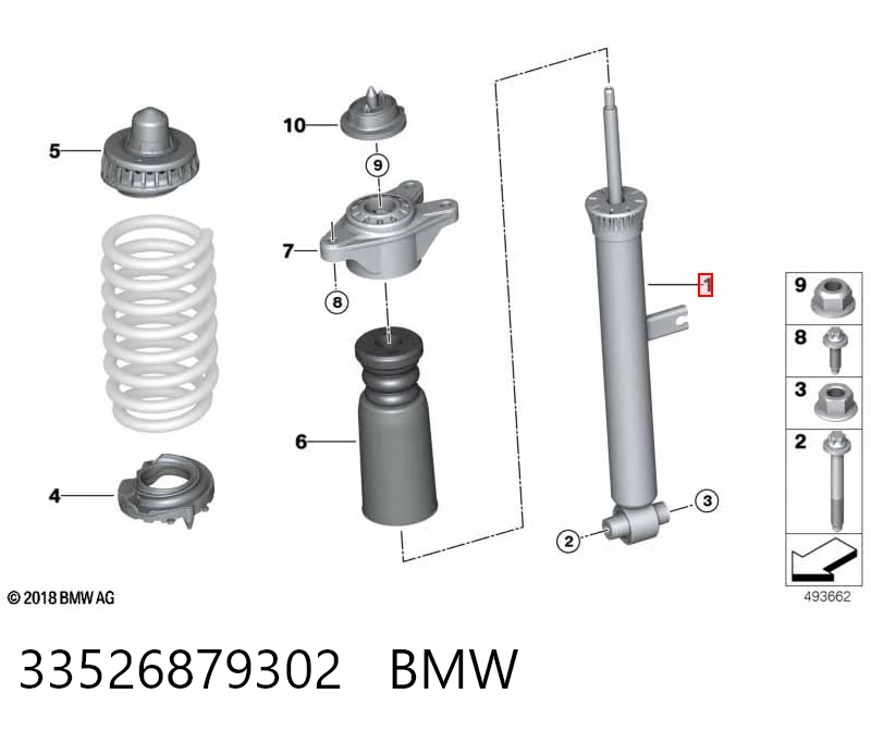 33526879302 BMW Амортизатори задні