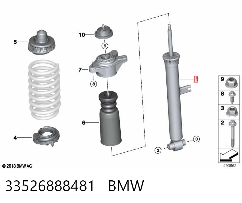 33526888481 BMW Амортизатори задні