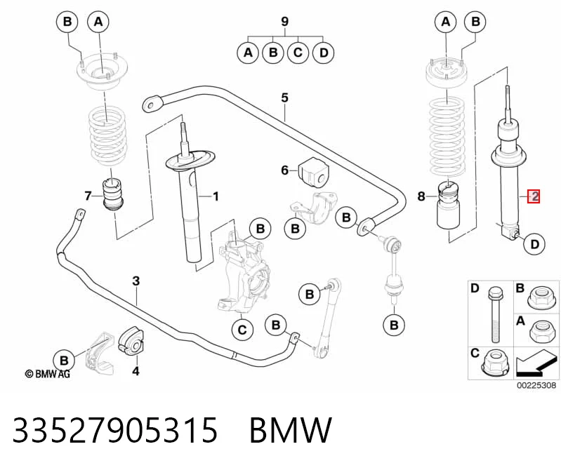 33527905315 BMW Амортизатори задні