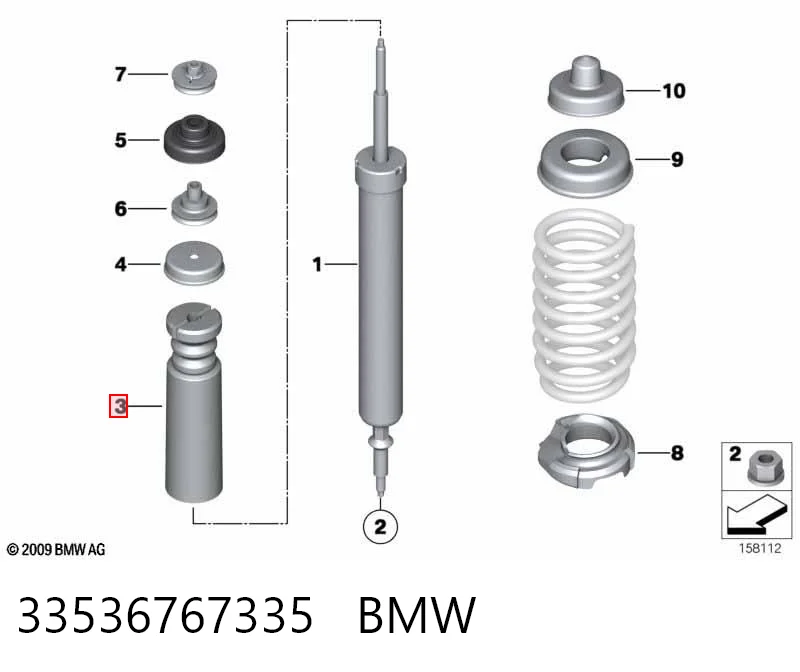 33536767335 BMW Буфер заднього амортизатора