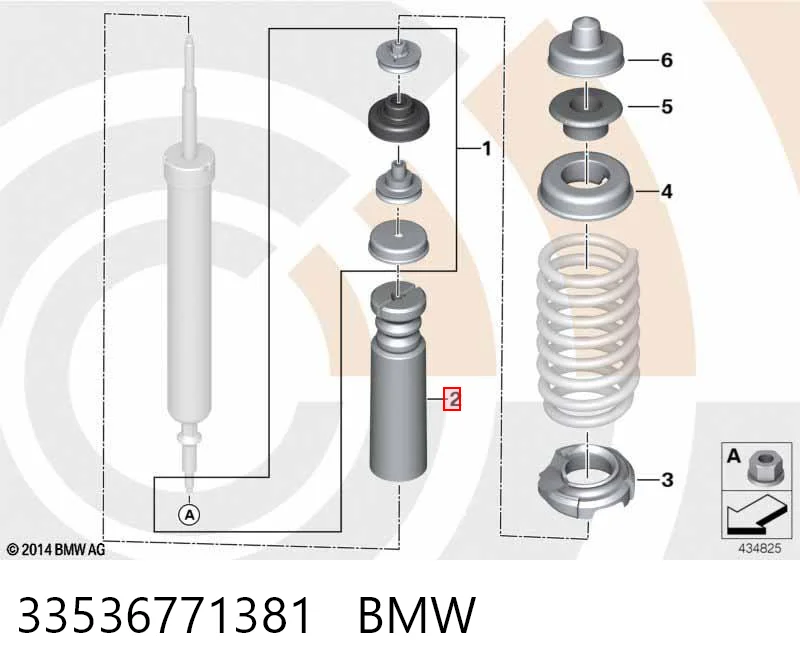  Відбійник заднього амортизатора BMW 3 