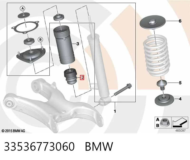 33536773060 BMW Буфер заднього амортизатора