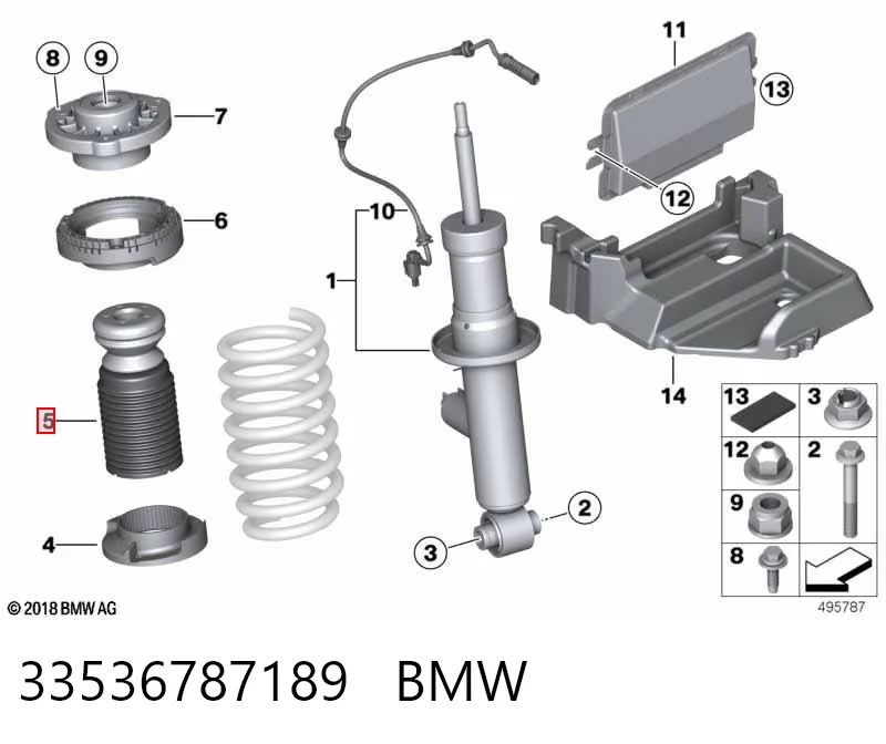 33536787189 BMW Буфер заднього амортизатора