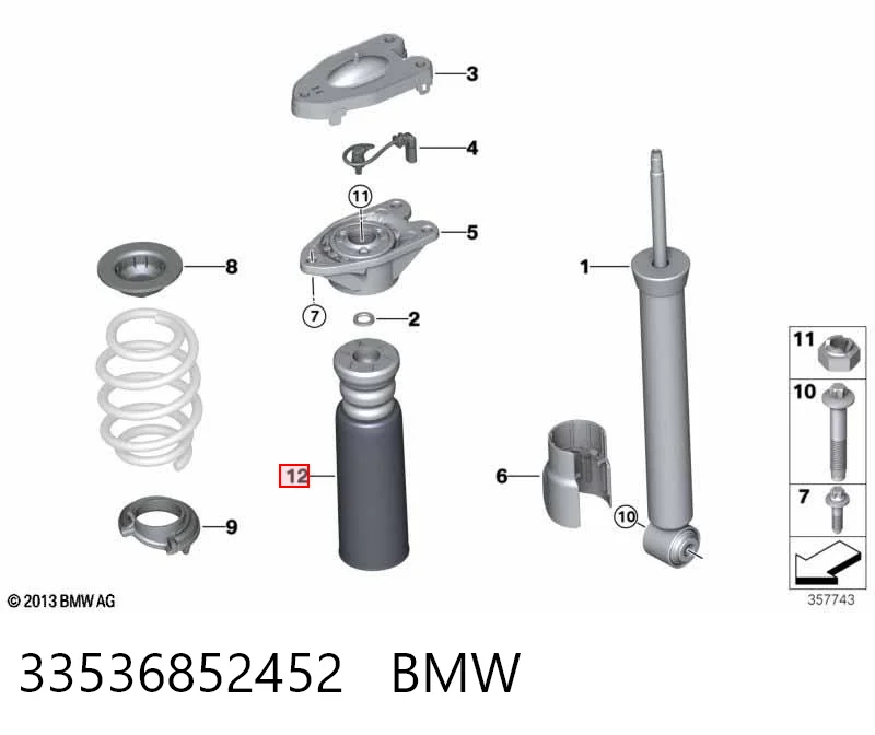 Буфер-відбійник амортизатора заднього AND 30512007 ціна, від 8.90 USD