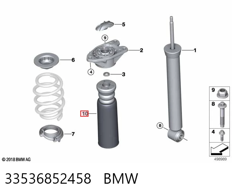 Купити Відбійник заднього амортизатора BMW X1  F48