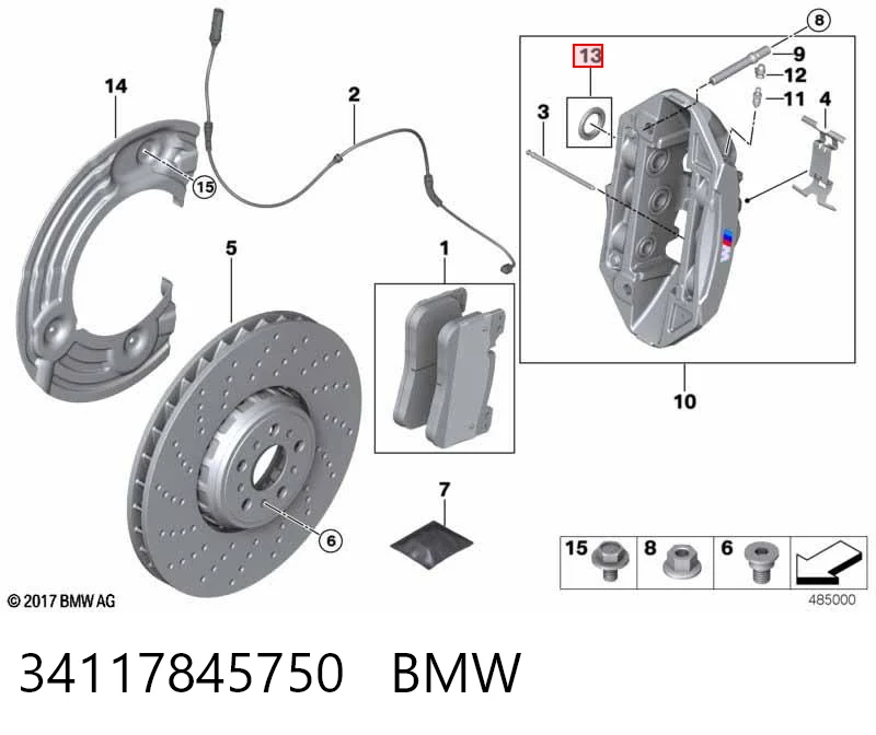 Купити D1120JF20A Nissan/Infiniti Ремкомплект переднього супорту