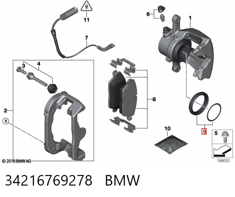 Купити Ремкомплект супорту BMW 1  E81